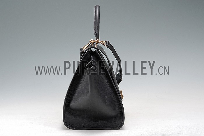 Celine Trapeze Black Bag 607301