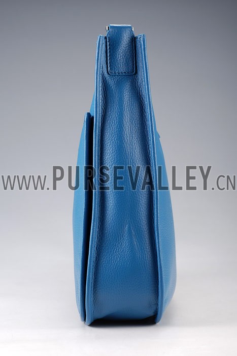 Hermes Blue Evelyne Shoulder Bag