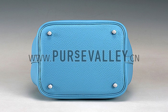 Hermes Picotin MM Blue Jean 607498