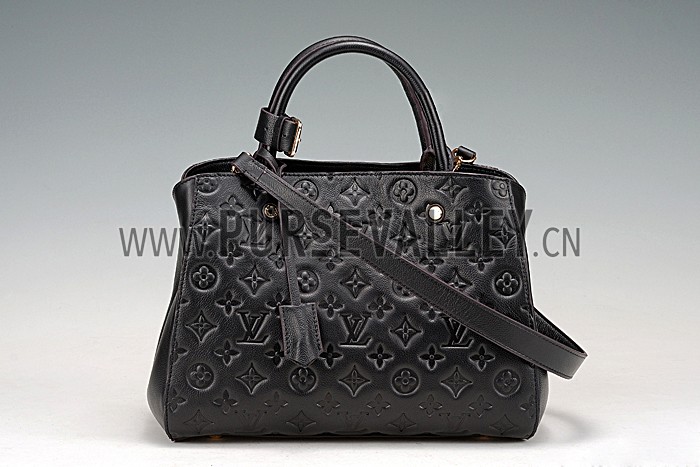 Louis Vuiton Montaigne Empreinte MM Black 607509