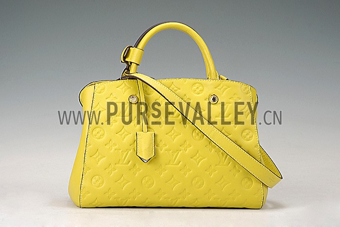 Louis Vuiton Montaigne Empreinte MM Citrine 607512
