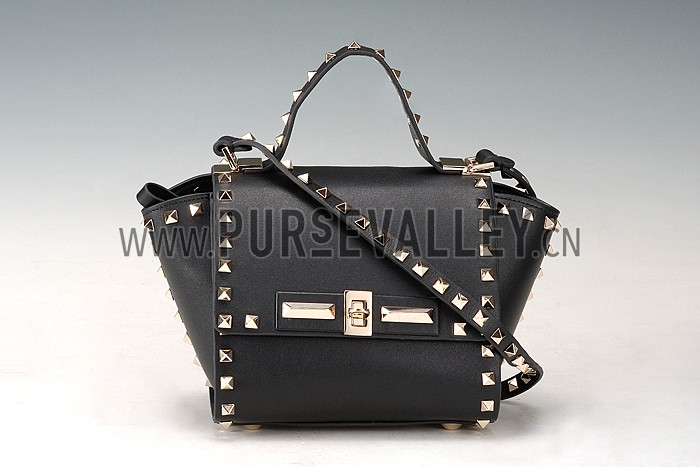 Valentino Rockstud Shoulder Bag Black 607531