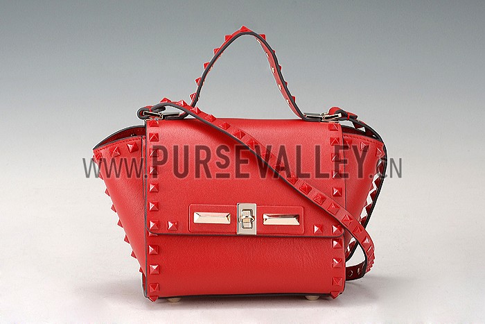 Valentino Rockstud Shoulder Bag Red 607536
