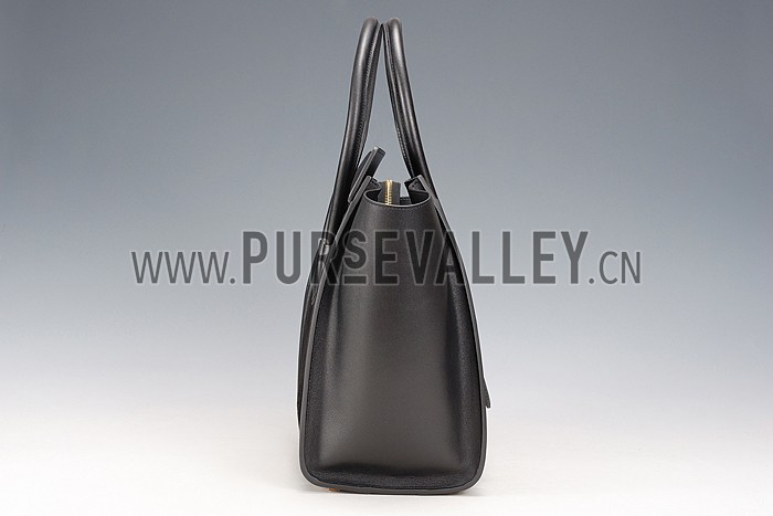 Celine Mini Luggage Black Leather/Suede Leather