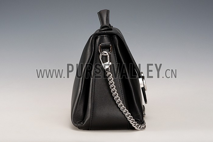 Gucci Interlocking Large Shoulder Bag Black