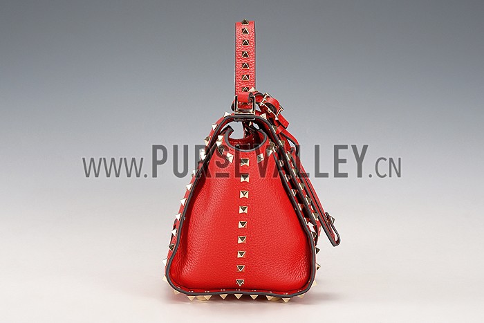 Valentino RockStud Shoulder Red Bag