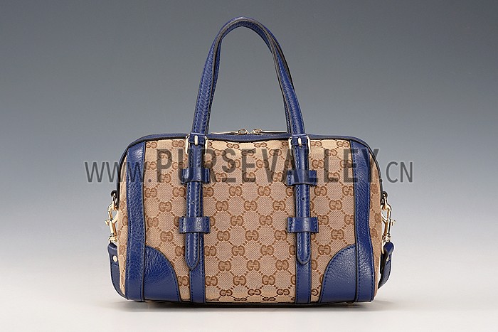 Gucci GG Classic Top Handle Bag Dark Blue