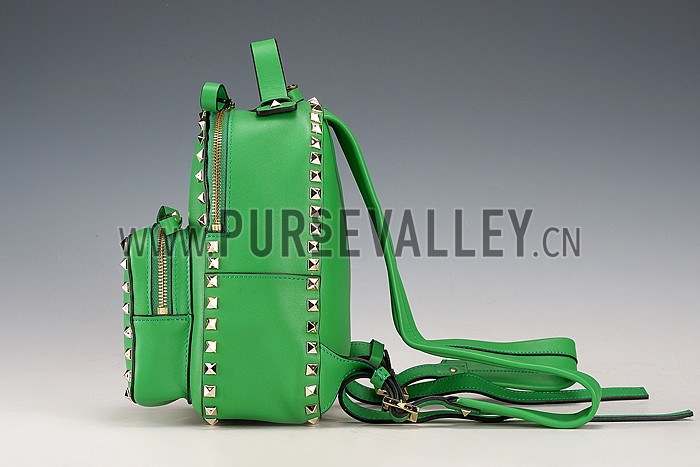 Valentino RockStud Green Backpack