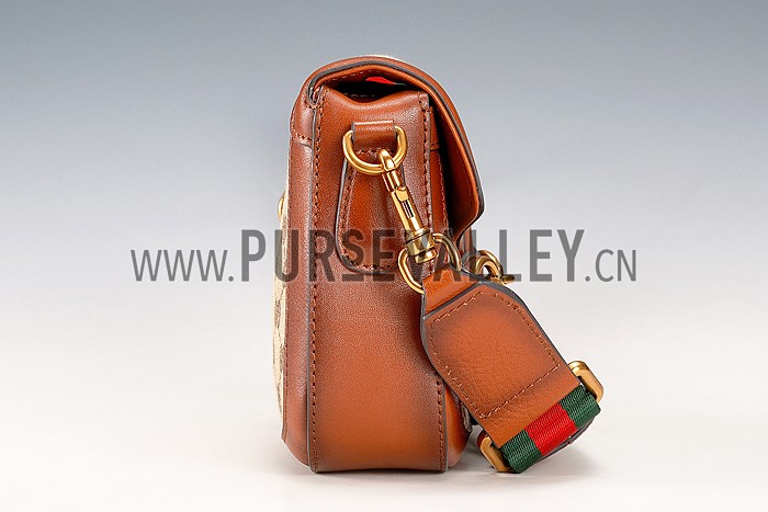 Gucci Lady Web GG Small Canvas Bag Tan