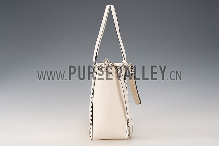 Valentino RockStud Cross Body White Bag