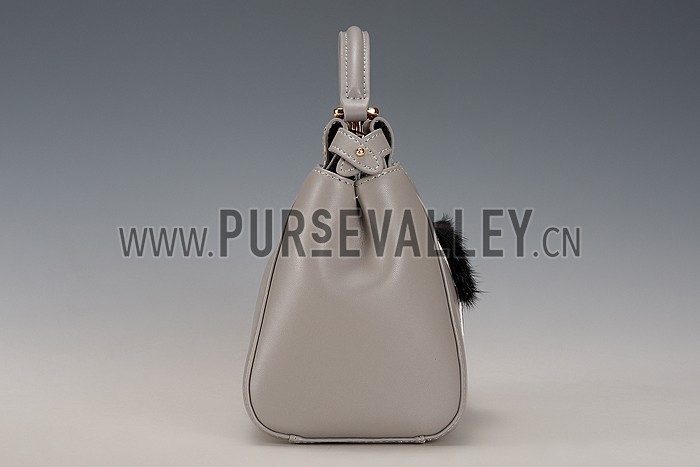 Fendi Peekaboo Karlito Capsule Detail Grey Bag