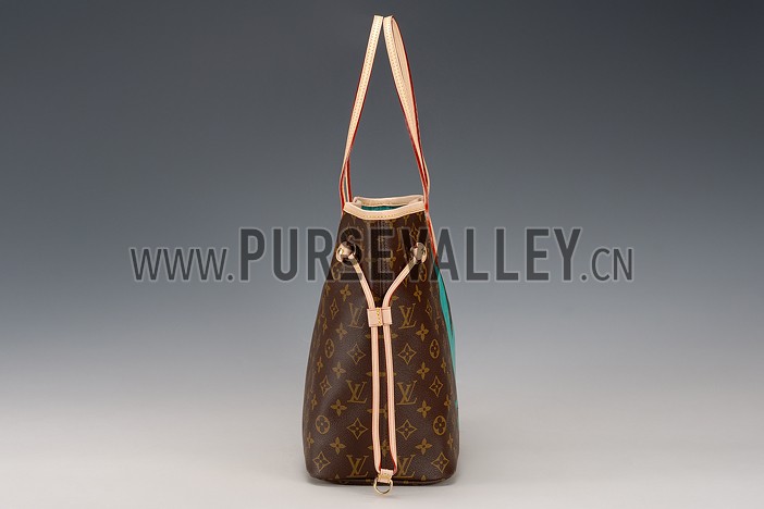 Louis Vuitton Neverfull Monogram V Turquise