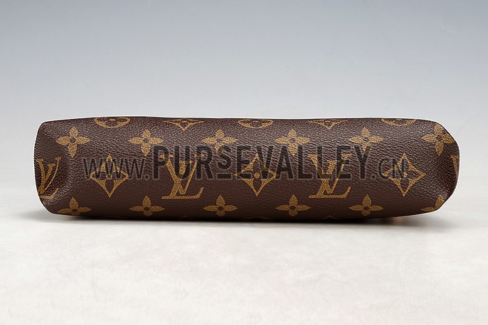 Louis Vuitton Monogram Pallas Clutch Dark Red 18926643