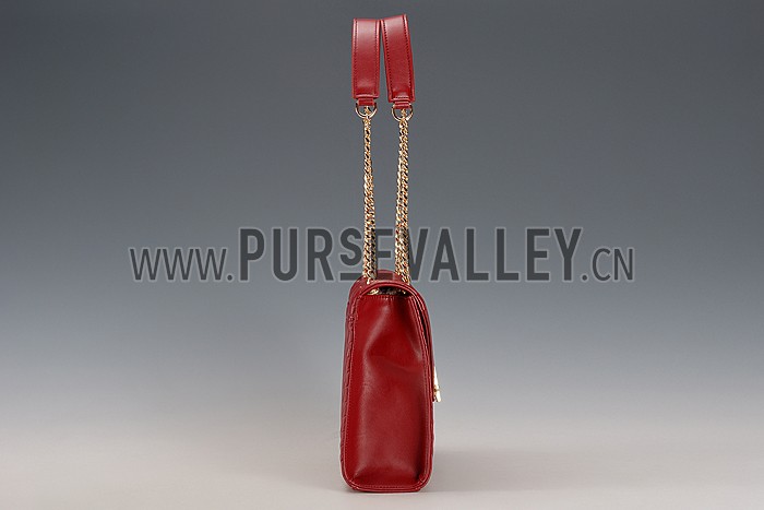 Saint Laurent Monogram Satchel Dark Red