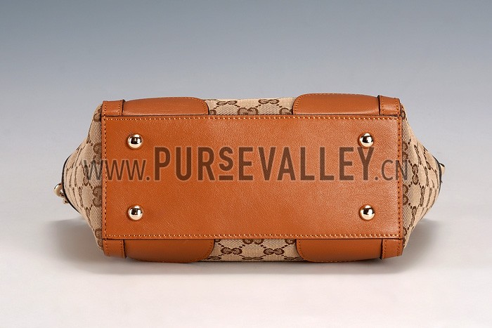 Gucci Swing Ebony/Tan Tote Small