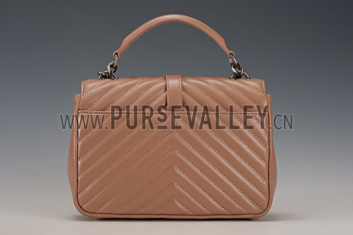 Saint Laurent College Monogram Medium Bag Taupe