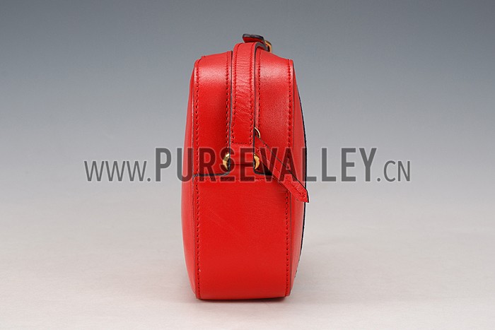Gucci Bee Detail Red Leather Bag