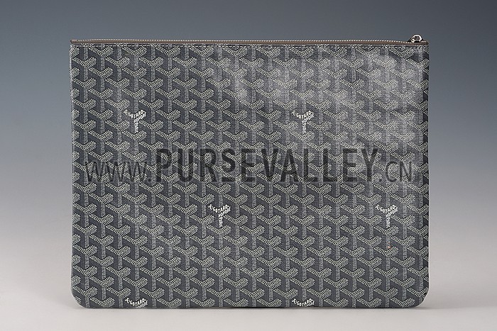 Goyard Zipped Pouch Grey