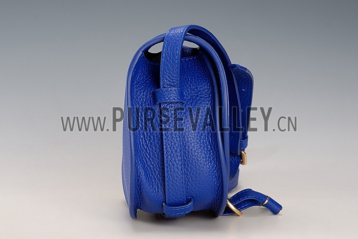 Chloe Marcie Flap Small Shoulder Bag Blue
