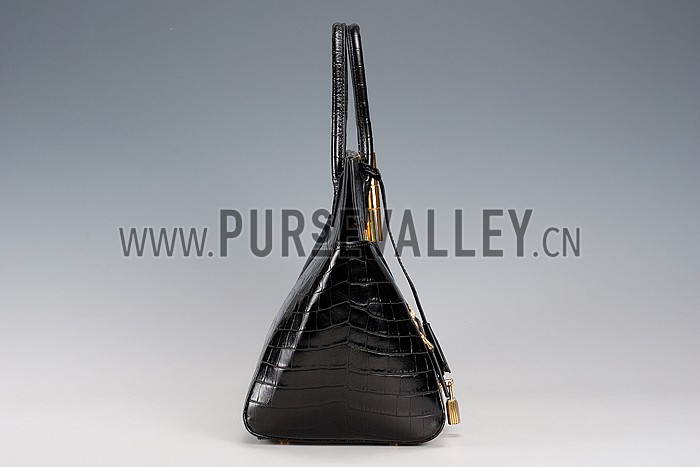 Tom Ford Natalia Alligator Doctor Black Bag