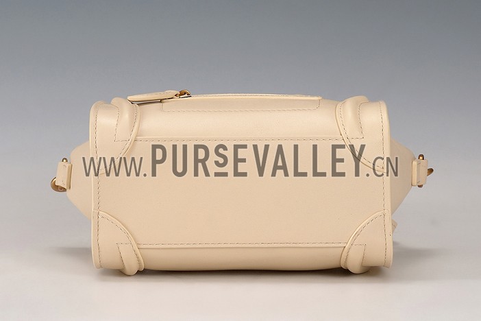 Celine Nano Luggage Beige