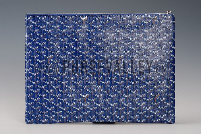 Goyard Zipped Pouch Blue