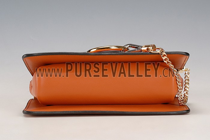 Chloe Faye Small Bag Brown Suede Leather Flap