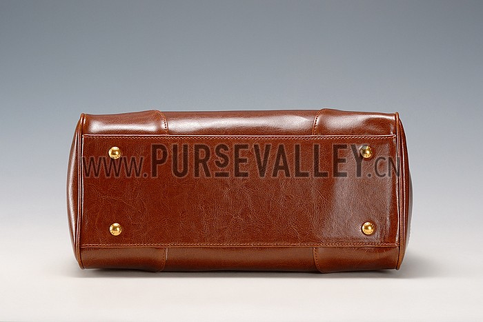 Prada Classic Satchel Brown