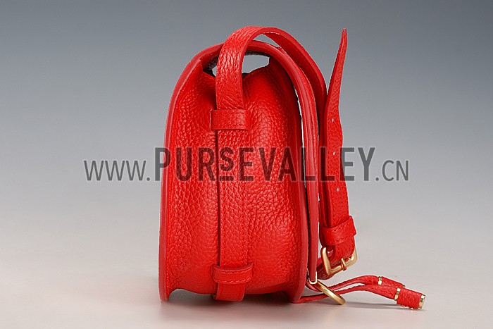 Chloe Marcie Flap Small Shoulder Bag Red