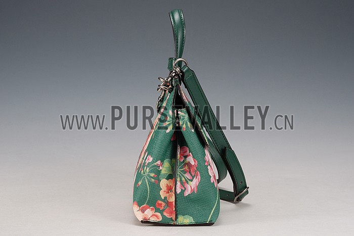 Gucci Bamboo Daily Blooms Bag Emerald Green