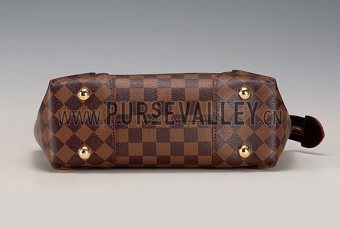 Louis Vuitton Cassa Tote PM Damier Ebene Canvas Red