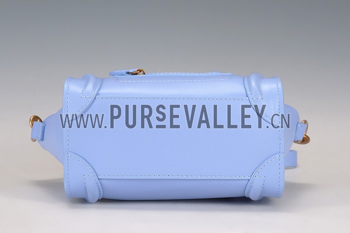 Celine Nano Luggage Light Blue
