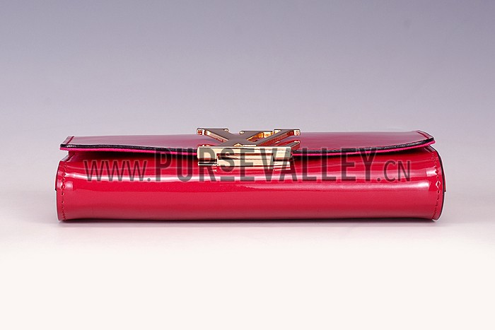 Louis Vuitton Chain Louise Patent Leather Fuchsia