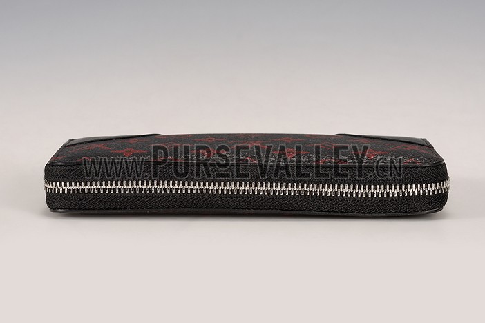 Louis Vuitton Monogram Infrarouge Zippy Wallet Black