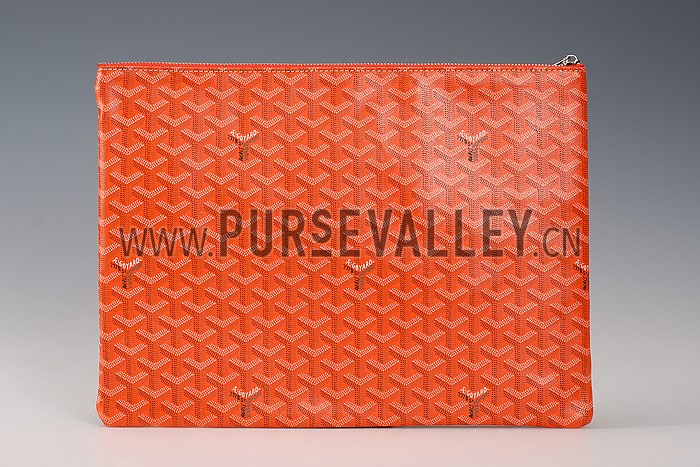 Goyard Zipped Pouch Orange