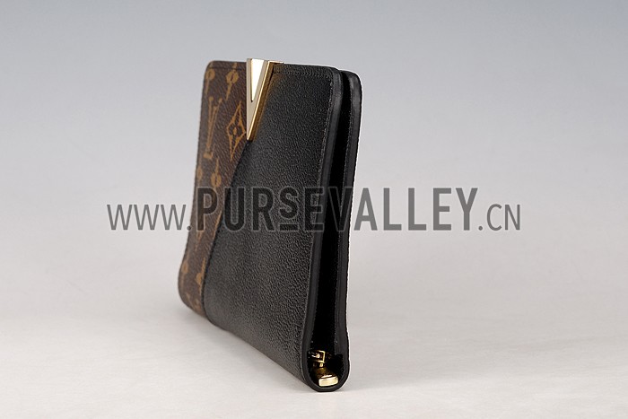 Louis Vuitton Monogram Kimono Wallet Black 18926647