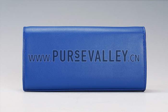Saint Laurent Classic Monogram Clutch Blue 608322