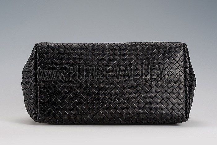 Bottega Veneta Intrecciato Roma Bag Black