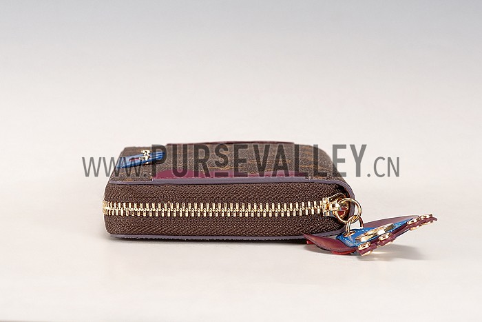 Louis Vuitton Monogram Totem Zippy Wallet Plum
