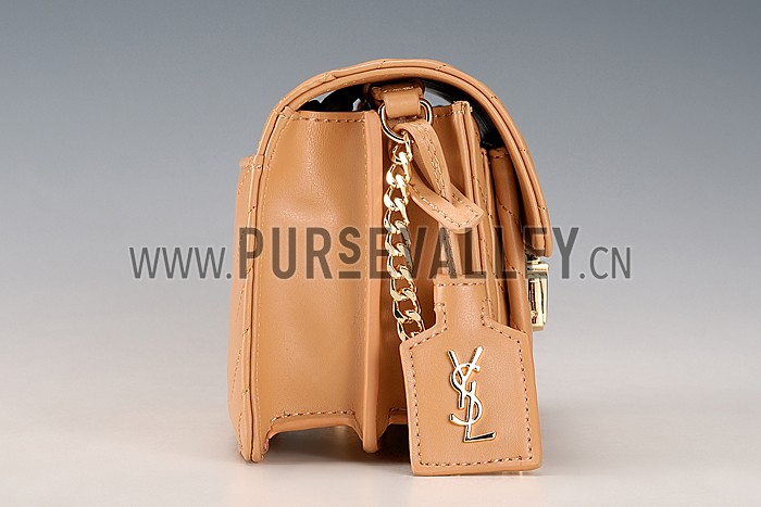 Saint Laurent High School Matelasse Medium Bag Beige