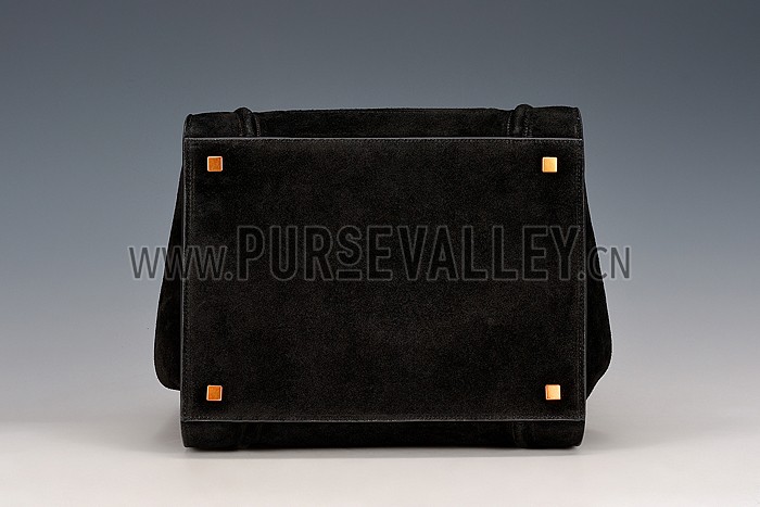 Celine Phantom Luggage Suede Leather Black