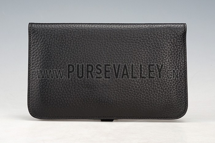 Hermes Dogon Wallet Black 18926630