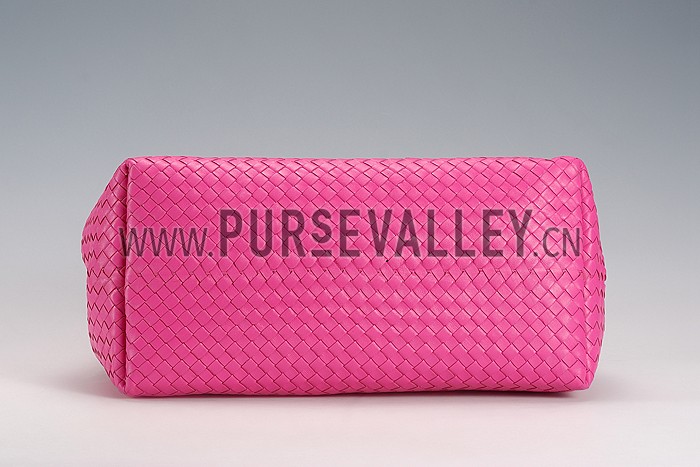 Bottega Veneta Intrecciato Roma Bag Pink