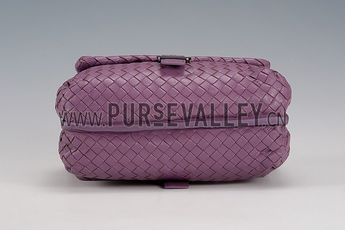 Bottega Veneta Crossbody Intrecciato Purple Bag