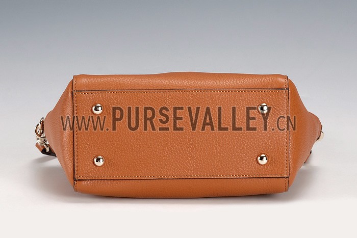 Gucci Swing Tan Leather Tote Small