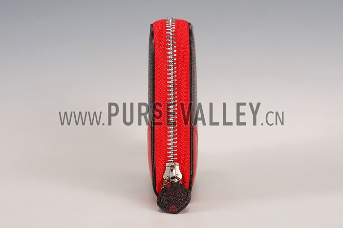 Louis Vuitton Monogram Infrarouge Zippy Wallet Red