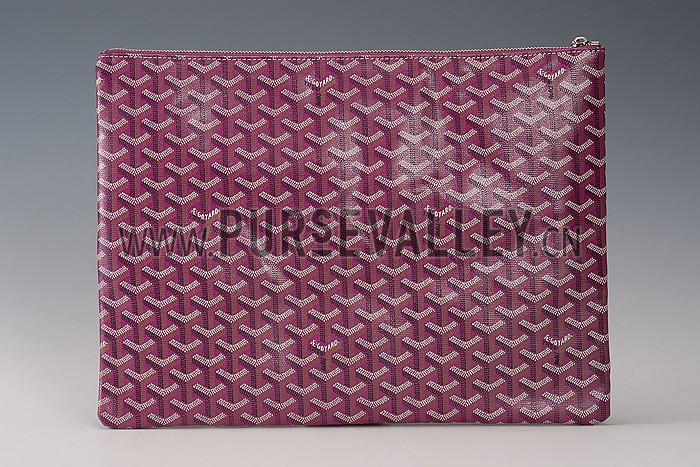 Goyard Zipped Pouch Plum