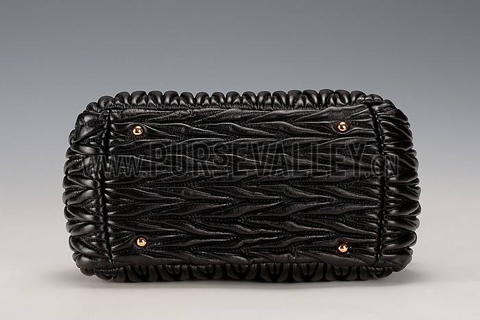 Miu Miu Matelasse Doctor Black Bag