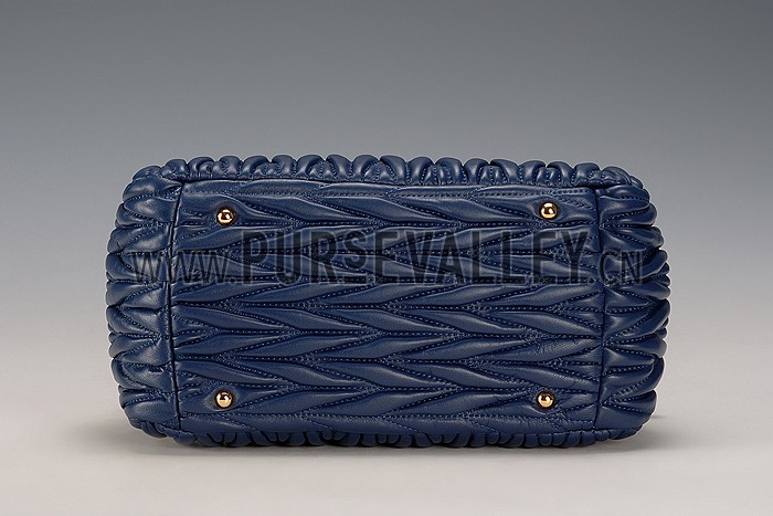Miu Miu Matelasse Doctor Dark Blue Bag