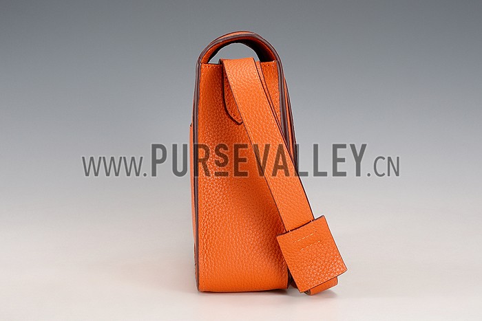 Hermes Man Messenger Large Orange Bag